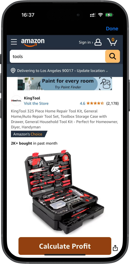amazon product listing, include the title, price, ratings and reviews